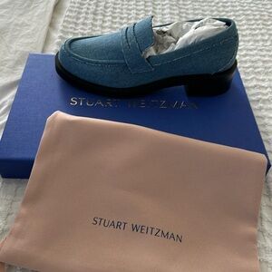 Stuart Weitzman - Washed Denim Loafer -NIB